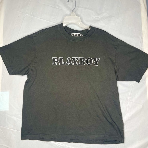 Vintage Y2K Playboy T-Shirt PACSUN Men's Large Playboy Spellout Soft Cotton - L - Picture 1 of 8